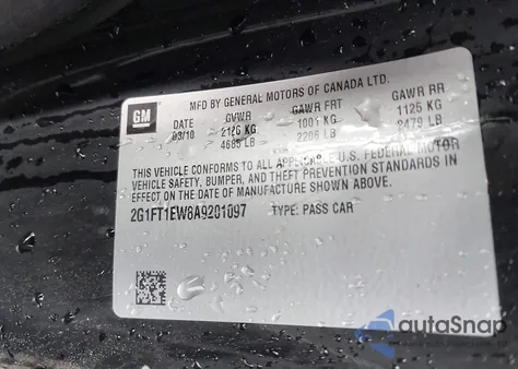 2010 Chevrolet Camaro 2Ss z USA, uszkodzony, nr VIN 2G1FT1EW8A9201097